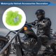 thumbnail image 3 of Accesorios para Casco de Motocicleta Decoración Lazo Azul Esponjoso para Cascos de Motocicleta Bicicleta Esquí Etiqueta de Peluche Verde 2 Juegos, 3 of 6