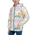 thumbnail image 2 of Rocae Zebra Colourful for Zip Up Hoodies for Teen Sweatshirt with Hood-Medium, 2 of 6