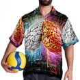 thumbnail image 4 of Mathematical Engineering Men's Casual Hawaiian Shirts, Printed Button Down Short Sleeve Summer Beach Tops with Spread Collar - Unisex, 4 of 6