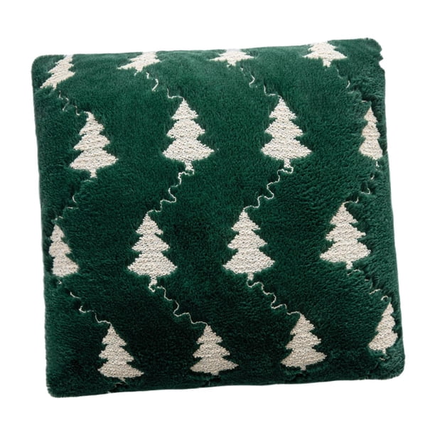 Funda de almohada decorativa para el hogar, diseño de de Navidad para sala de estar, festivales festivos, sofá Verde