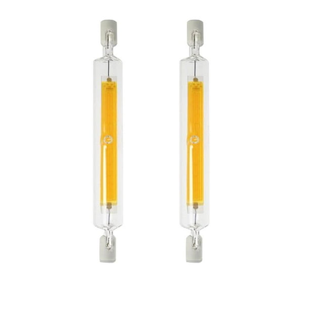 SGACAI Lámpara halógena R7S LED COB 10W 20W regulable de cristal para sustituir a incandescente de 118 mm