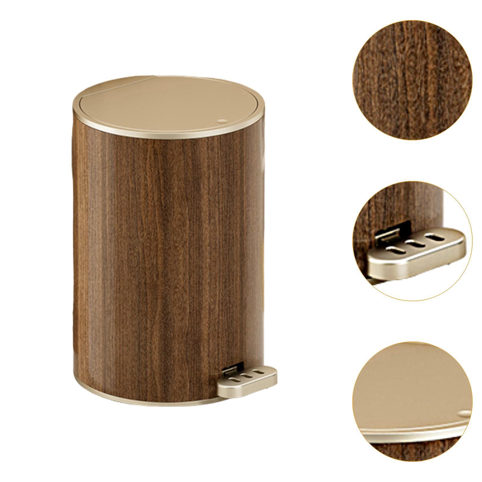 TISHITA Bathroom Trash Can with Lid Foot Pedal Garbage Bin Modern Wastebasket Kitchen Step Trash Can for Garage Entryway Office Study 12L