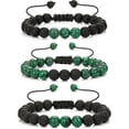 thumbnail image 1 of Pulsera De Cuentas Para Heilwiy Hombres Mujeres Lava Rock Stone Ansiedad Aceite Esencial Volcánico Regalo Ajustable, 1 of 5