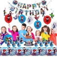 thumbnail image 4 of Set de decoración para fiesta de cumpleaños de Spidey Telifor, 4 of 5