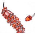 thumbnail image 4 of Women's Necklace, Red Cubic Zirconia Choker Necklace Jewelry, Crystal Wedding Party Jewelry Set for Women Girls---Product code 54642, 4 of 4