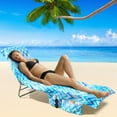 thumbnail image 4 of Serviette de Plage Chaise Serviette de Plage Housse en Microfibre Chaise de Piscine, 4 of 9