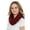 Burgundy, variant on BASICO 2PK Women Infinity Scarf Chunky Knitted Neck Warmer | Winter Crocket Knit Teal, C.Grey Scarf for Women