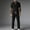 Set-A132Black, variant on Gamivast Smart Casual Men's Set Quarter Zip Shirt and Drawstring Pants Ribbed Texture Outfit for Golf Summer Daily Business Work Lounge Sporty Wear