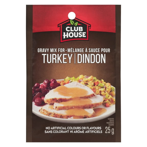 Club House, Dry Sauce/Seasoning/Marinade Mix, Turkey Gravy