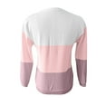 thumbnail image 5 of UAMVSH Plus Size Sweatshirts for Women Trendy Color Block Ribbed Pullover Tops 1/4 Zipper Casual Long Sleeve Tunic Shirts Ladies Fashion(X-Large,Pink), 5 of 5