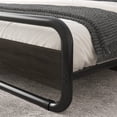 thumbnail image 3 of King Heavy Duty Round Metal Frame Platform Bed with Black Wood Panel Headboard, 3 of 5