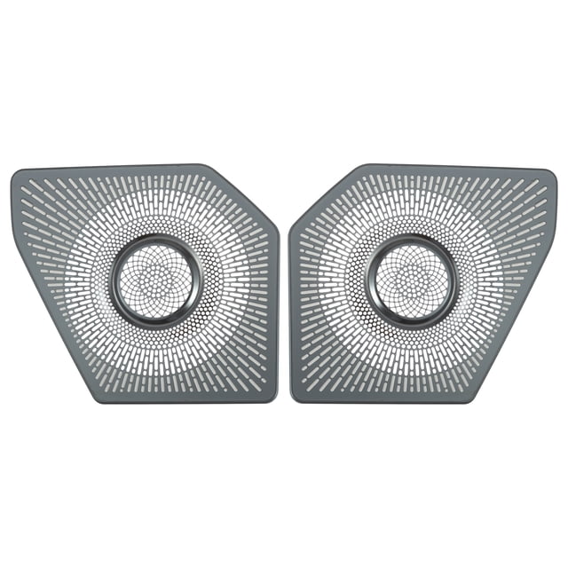 Cubierta de marco de altavoz trasero del maletero, par de rejillas de altavoz de estéreo de audio para Ford Bronco 2021, tono titanio