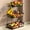 Black, variant on 2 Tier Large Fruit Basket for Kitchen Counter with 2 Mobile Banana Hangers, 2026 Pro Detachable Metal Fruit Bowl with Wooden Handle, Fruit Holder for Bread Snack Veggies with Protective Mats