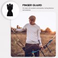thumbnail image 3 of Shisuyan Archery Equipment Finger Protection Gloves Black Leather 1Set, 3 of 8