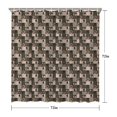 thumbnail image 5 of Multicolor Bigfoot and Checkerboard Pattern Shower Curtain 72"x72" ,Bathroom Decorative Shower Curtains Set with 12 Hooks,Modern Waterproof Washable Shower Curtain, 5 of 6
