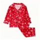 thumbnail image 1 of Cowsor 2 Piece Pajamas Set Kids Sleepwear Cartoon Printed Nightwear Cotton Long Sleeve Shirt Pants Sets, 1 of 3