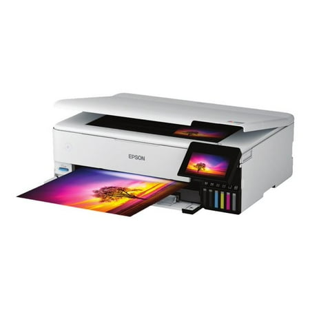 Epson EcoTank Photo ET-8550 Wireless Wide-format Color All-in-One Supertank Printer with Scanner, Copier, Ethernet and 4.3-inch Color Touchscreen