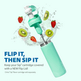 thumbnail image 5 of Cirkul 26oz StrawSip Flip Water Bottle, Stainless Steel, Double Wall Insulated, Spearmint (Mint), 5 of 12