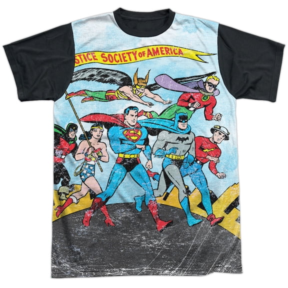 JLA World Cure Unisex Adult Halloween Costume Sublimated T Shirt