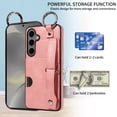 thumbnail image 2 of Allytech Wallet Case for Samsung Galaxy S24 Plus, [Card Slot] [Ring Buckle] [Adjustable Wristband with Snap Buckles] Premium PU Leather Kickstand Shockproof Case Cover for Women Men - Pink, 2 of 10