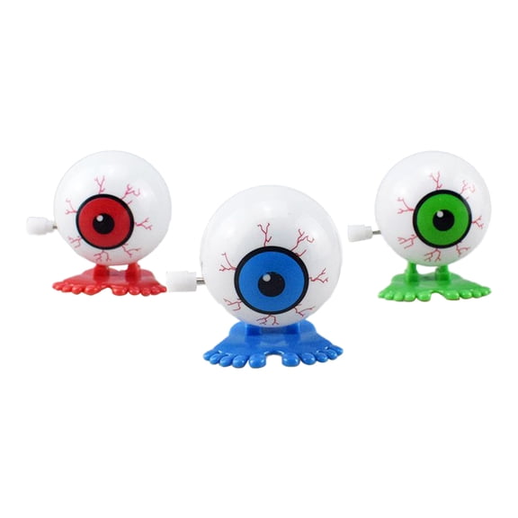 Halloween Decoration Scary Skeleton Eyeball Toys Wind Up Design Luminous