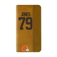 thumbnail image 2 of Keyscaper Dawand Jones Brown Cleveland Browns Folio iPhone Case, 2 of 7