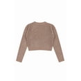 thumbnail image 4 of Forever 21 Open-Knit Crochet Sweater, Color-Deep Taupe, Size-L, 4 of 6