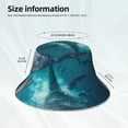 thumbnail image 3 of Fuzoiu Airplane Shark Print Reflective Bucket Hat,Outdoor Hat for Men and Women,Bucket Hat for Travel Fishing Hunting Summer Camp, 3 of 6