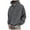 Dark Gray, variant on Zpanxa Men's Sherpa Fleece Hooded Sweatshirt Winter Thermal Pullover Relaxed Fit Solid Color Cold Weather Casual Long Sleeve Top