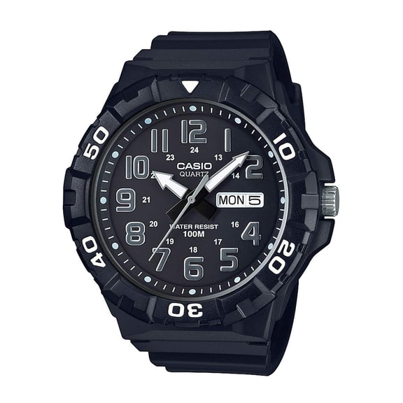Casio MRW-210H-1 Original Black X-Large Dial Analog Mens Watch 100m WR MRW-210