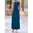 thumbnail image 2 of Vestido largo PRETTYGARDEN 2025 sin mangas con volantes en forma de sirena para mujer, 2 of 8