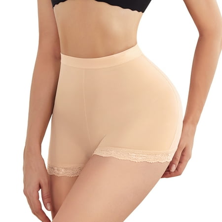 

KUMAYES Women s Lace Panties Tummy Control Underwear Boxer Panties Seamless Hip Enhancer Padded Butt Lifter