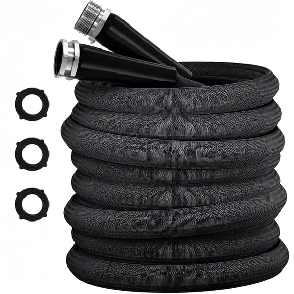 HGLCM Garden Hose 25FT, Lightweight, Ultra Flexible, Durable, Kink-Free Garden Hose, RV, Marine and Camper Hose,550 PSI
