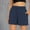 Navy, variant on Women's Casual Summer Shorts Elastic High Waist Drawstring Comfortable Running Athletic Shorts with Pockets