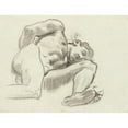 thumbnail image 3 of John Singer Sargent 18x15 Black Modern Framed Museum Art Print Titled - Study for Prometheus, Ronde, Rotunda, Musreum of Fine Arts Boston (ca. 1917-21), 3 of 5