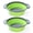 Green, variant on ROFAY 11.6 in PP+TPE Collapsible Food Colanders, Set of 2