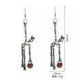 thumbnail image 5 of EOEMY Fashion Skeleton Skull Hook Earrings Drop Dangle Women'S Charm Halloween Jewelry, 5 of 5