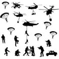 thumbnail image 2 of Game Legion Army Wall Stickers Flight Solider Wall Decor Removable Art Vinyl Door Decal Wallpaper for Boys Room Decoration Decorations Wall Sticker Vinyl Transfer, 2 of 7