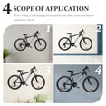 thumbnail image 5 of CRILSTYLEO 4pcs Garage Hanging Hooks for Garden Tools Black PVC Storage, 5 of 6