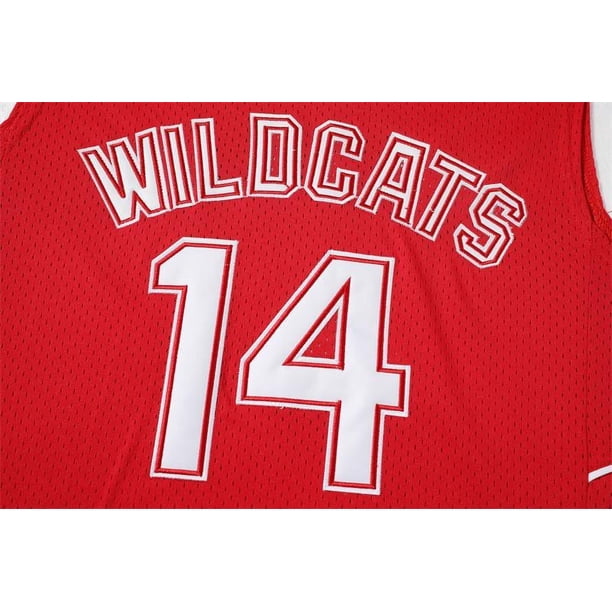 Zac Efron Troy Bolton East High School Wildcats No 14 Red Retro