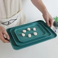 thumbnail image 2 of Storage Tray Stackable Modern Simple Style Cup Holding Vegetable Fruit Plates for Home, 2 of 7