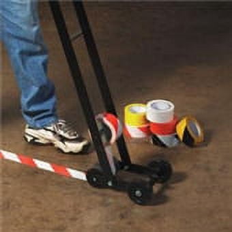 3" x 36 yds. Tape Logic® Black/White Striped Vinyl Safety Tape 7 Mil Heavy-Duty Floor Marking Tape
