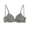 Dark Gray, variant on Women’s Center Triangle Cutout Strapless Bandeau Wireless Bra Wide Non-Slip Band Built-In Pads Wire Free Smooth Support Off Shoulder Top Summer Beach Loungewear Underwear