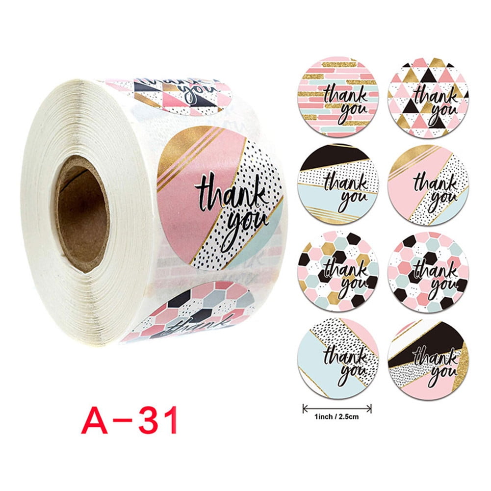 10 Style 500Pcs Handmade Love Thank You Stickers Wedding Birthday Party Labels 