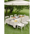 thumbnail image 3 of Outdoor Tablecloth with Umbrella Hole and Zipper, Daisy Flower Rectangle Table Cloth 60x120 Inch Waterproof Tablecloth, Vintage Farmhouse Country Floral Plant Picnic Table Cover for Patio Camping, 3 of 7