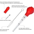 thumbnail image 4 of Turkey Basters for Cooking Stainless Steel Turkey Baster Injector Set with Silicone Suction Bulb - Includes 2 Detachable Needles and Cleaning Brush (RedRed), 4 of 7