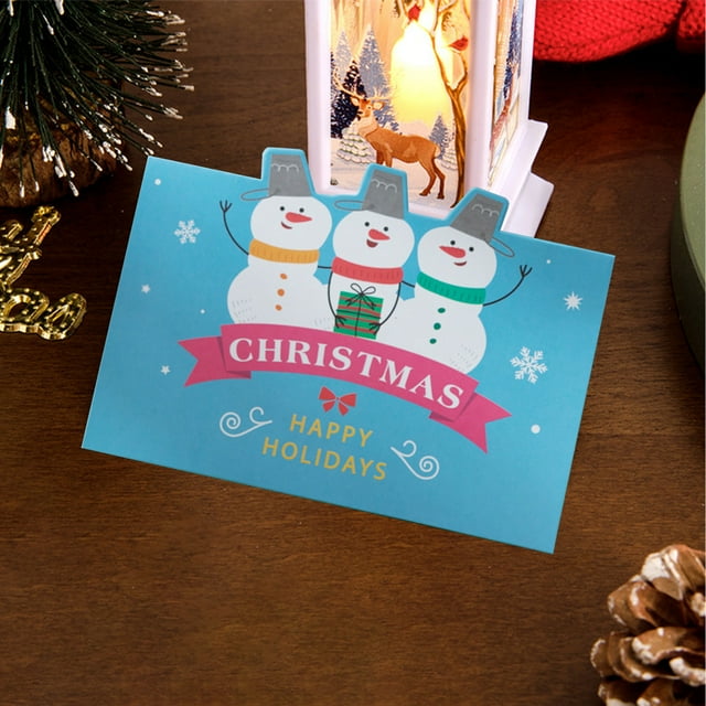 Fridja Christmas Greeting Cards with Envelopes and Stickers, Set of 10 Cute Christmas Cards with Envelopes, Bulks Greeting Cards Assortment Gifts for Your Friend or Family