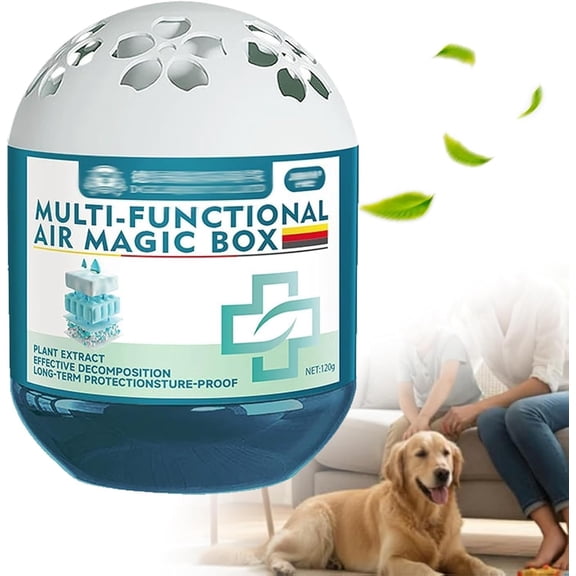 Air Purification Dust Removal Magic Box, 120g Multi Functional Air Magic Box Dust Cleaner, Automatic Dust-Sucking and Plant-Based, No Electricity & Noise, Ues For Any Room, Day And Night