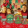 thumbnail image 4 of Christmas Disposable Dinnerware Set,Xmas Tableware Kit Includes MERRY CHRISTMAS Banner,Plates,Tablecloth,Napkins,Cups,Knives Forks Spoons for Christmas Party Decor Supplies Serves 24, 4 of 7