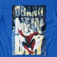thumbnail image 3 of Marvel Spider-Man Brand New Day Men's Spidey Night Swing T-Shirt (Royal, S-XXXL), 3 of 4